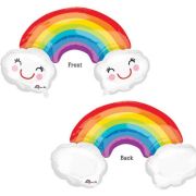 Rainbow & Clouds SuperShape Balloon