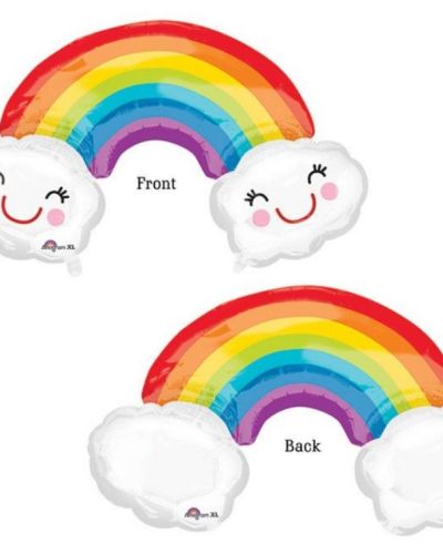 Rainbow & Clouds SuperShape Balloon