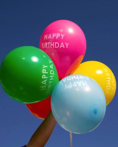 Rainbow Happy Birthday Balloons 5pk