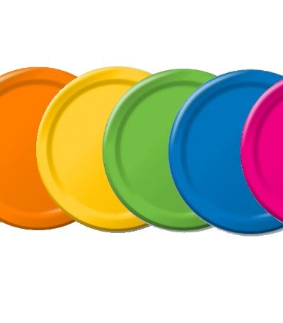 Rainbow Mix Dinner Plates – 12pk