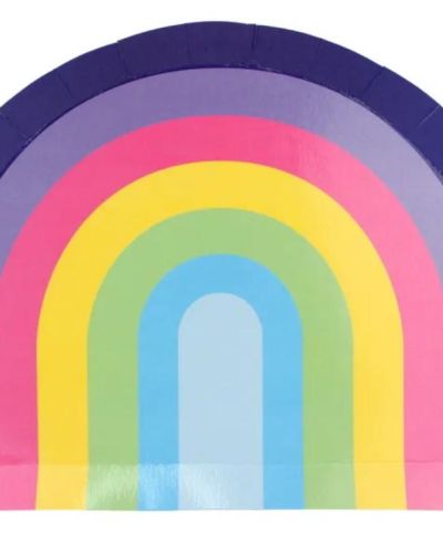 Rainbow Shaped Large Plates 8pk