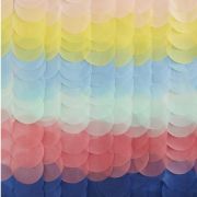 Rainbow Tissue Disc Party Backdrop