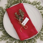 Red Berry Sprig Place Card Holders 6pk