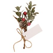 Red Berry Sprig Place Card Holders 6pk