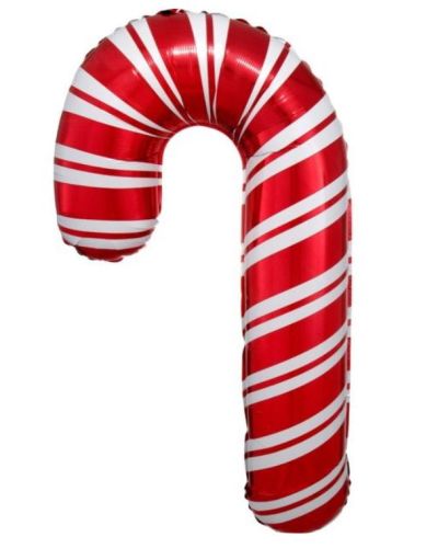Red Candy Cane SuperShape Foil Balloon