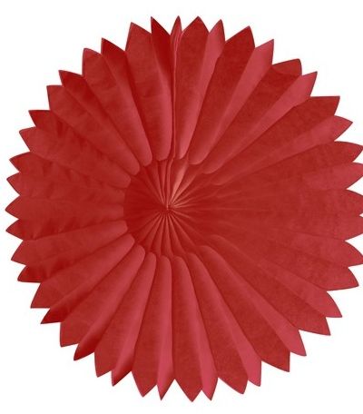 Tissue Fan Red 25cm