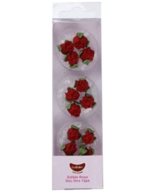 GoBake Dec Ons Red Roses – 12pk