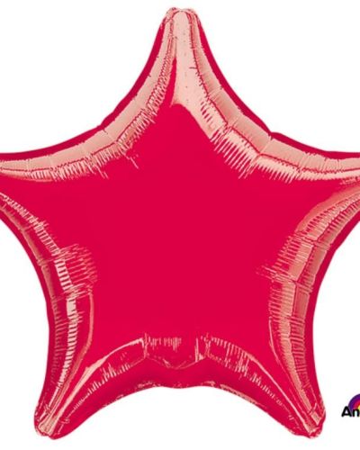 Star Shaped Foil Balloon – Red
