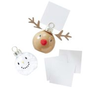 Reindeer & Snowman Christmas Place Card Holders