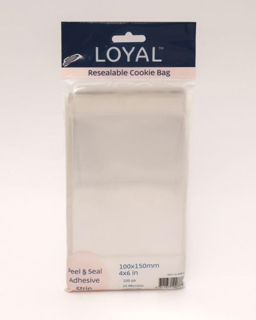 Resealable Cookie Bags 100pk – 100 x 150mm