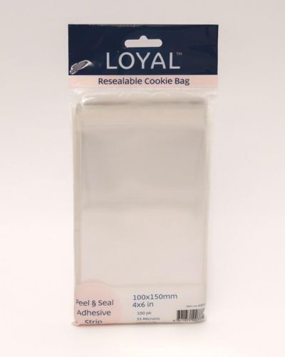 Resealable Cookie Bags 100pk – 100 x 150mm