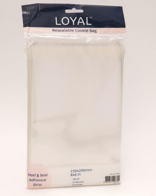 Resealable Cookie Bags 100pk – 150 x 200mm