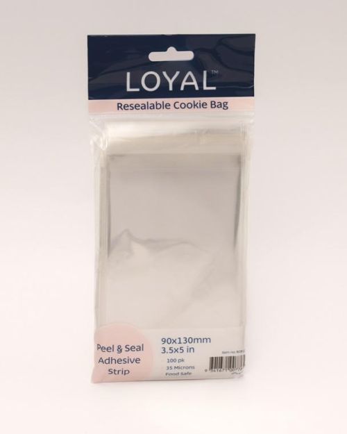 Resealable Cookie Bags 100pk – 90 x 130mm