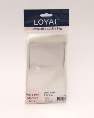 Resealable Cookie Bags 100pk – 90 x 130mm
