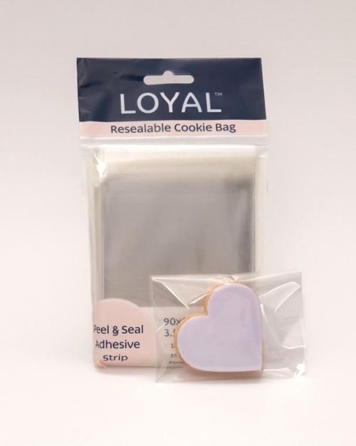 Resealable Cookie Bags 100pk – 90 x 90mm