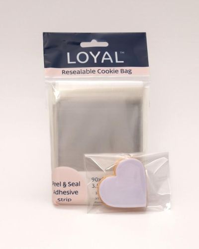 Resealable Cookie Bags 100pk – 90 x 90mm
