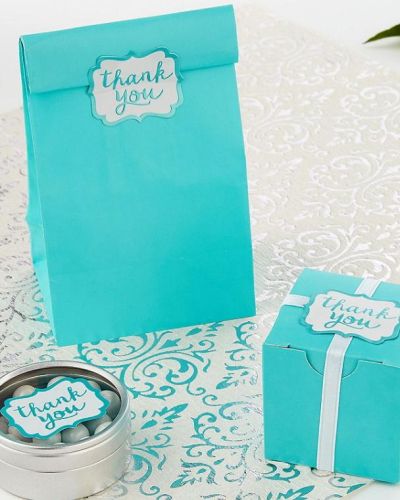 Thank You Stickers 50pk – Robins Egg Blue