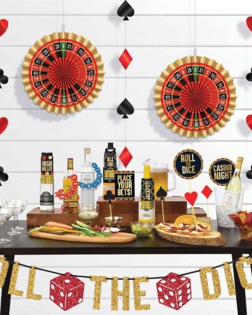 Roll The Dice Casino Bar Decorating Kit