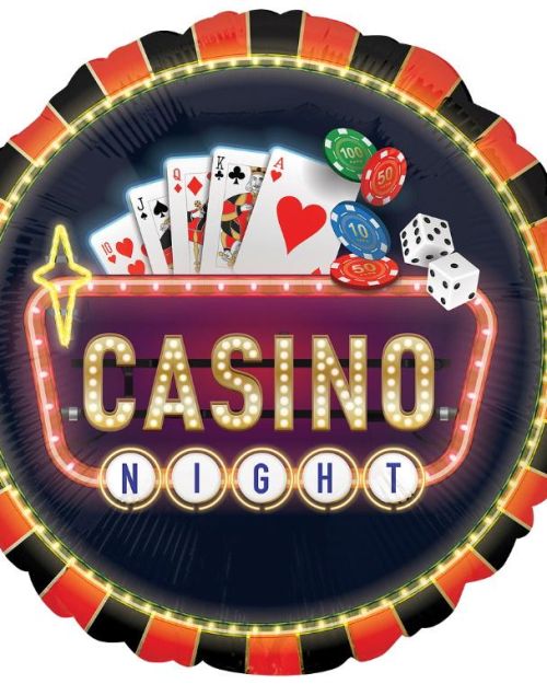 Roll The Dice Casino Foil Balloon