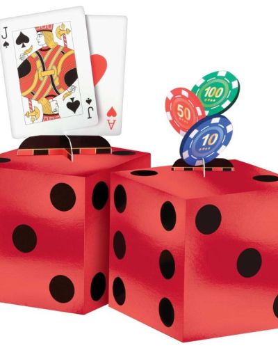 Roll The Dice Casino Table Centrepiece Kit