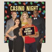 Roll The Dice Casino Scene Setter & Marquee Sign