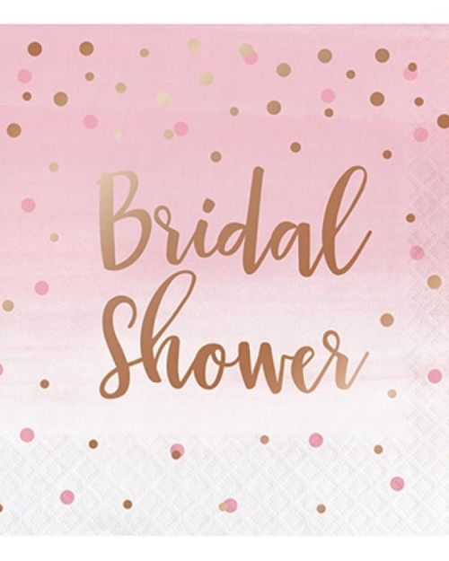 Rosé All Day Bridal Shower Lunch Napkins 16pk