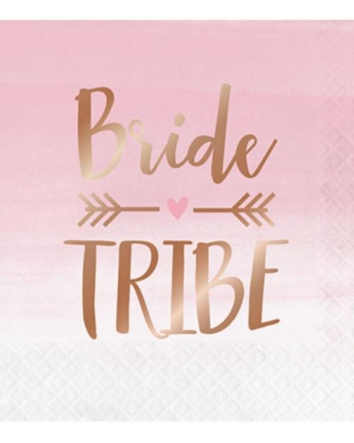 Rosé All Day Bride Tribe Lunch Napkins 16pk
