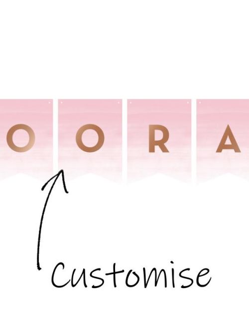 Rosé All Day Custom Bunting