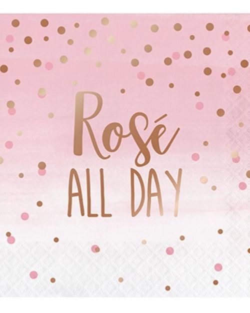Rosé All Day Lunch Napkins 16pk