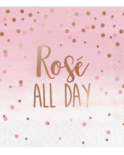 Rosé All Day Lunch Napkins 16pk