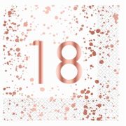 Rose Gold 18 Lunch Napkins 16pk
