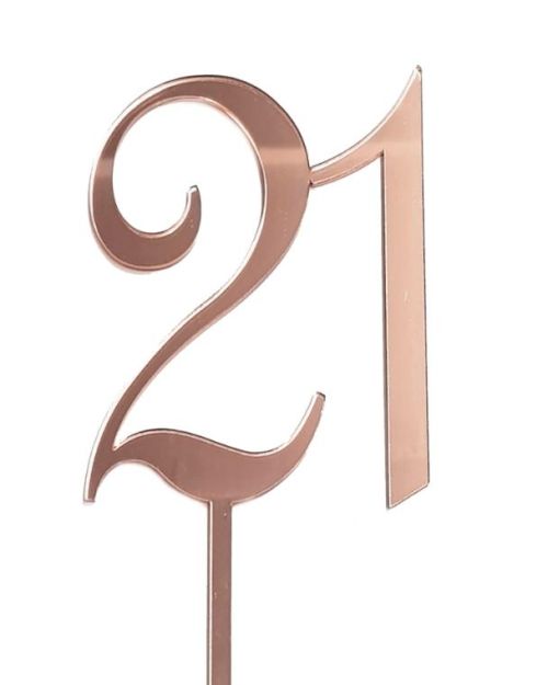 Acrylic Number 21 – Rose Gold