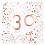 Rose Gold 30 Lunch Napkins 16pk