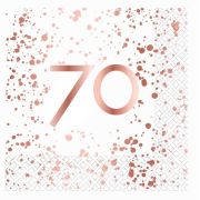Rose Gold 70 Lunch Napkins 16pk