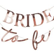 Hen Party Rose Gold Bride to Be Banner