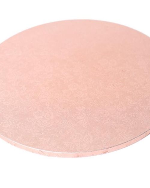 Rose Gold Masonite Cake Board Round 12in