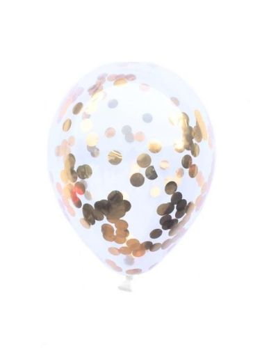 Rose Gold Confetti Balloon – Single