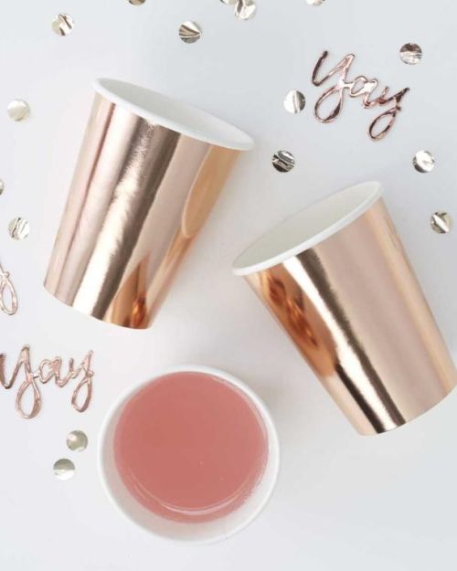 Rose Gold Cups 8pk
