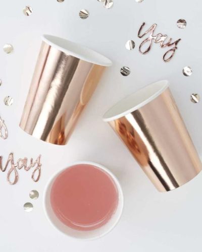 Rose Gold Cups 8pk