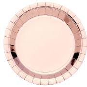 Rose Gold Dinner Plates 8pk