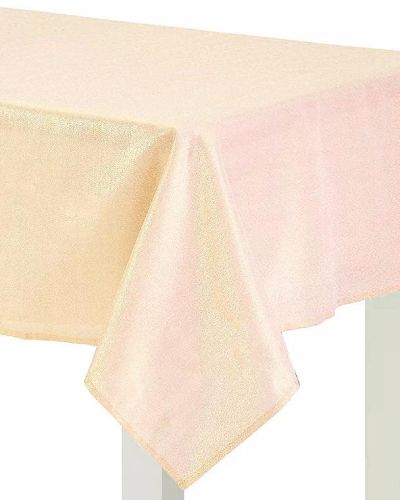 Metallic Rose Gold Fabric Tablecover