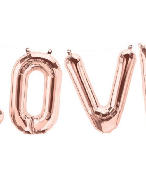 Foil Balloon Kit – Rose Gold Love
