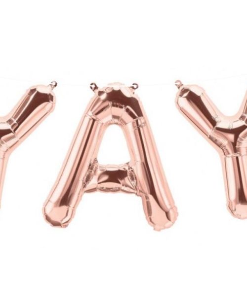 Foil Balloon Kit – Rose Gold Yay