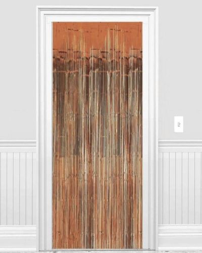 Rose Gold Foil Fringed Door Curtain
