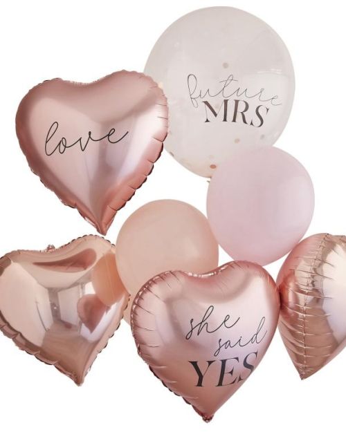 Hen Party Rose Gold Balloon Bundle 9pk