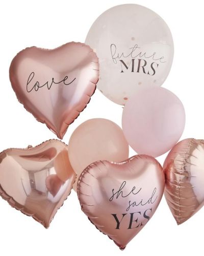 Hen Party Rose Gold Balloon Bundle 9pk