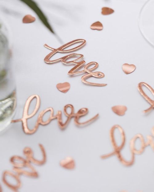 Rose Gold Love Confetti