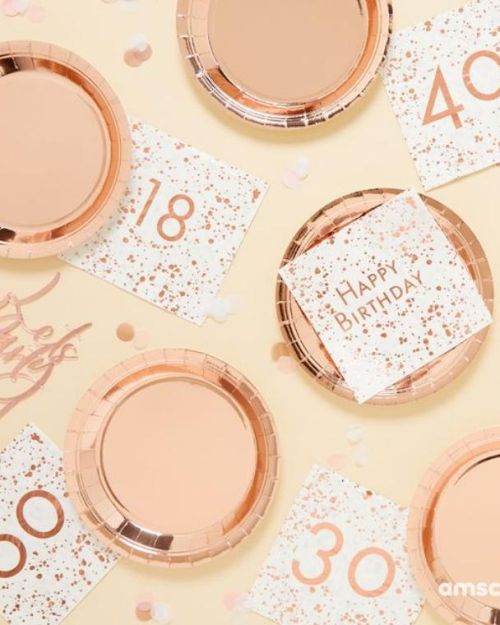 Rose Gold 21 Lunch Napkins 16pk