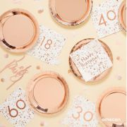 Rose Gold 50 Lunch Napkins 16pk