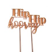 Rose Gold Plated Cake Topper – Hip Hip Hooray
